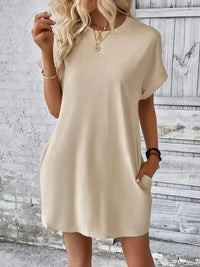 Round Neck Short Sleeve Mini Dress - Update AvenueEffortless Elegance: DressesTrendsi100100244952915100100244952915666a988e - 2698 - 4502 - 985e - 8ad28f2bffcd - MaxTan