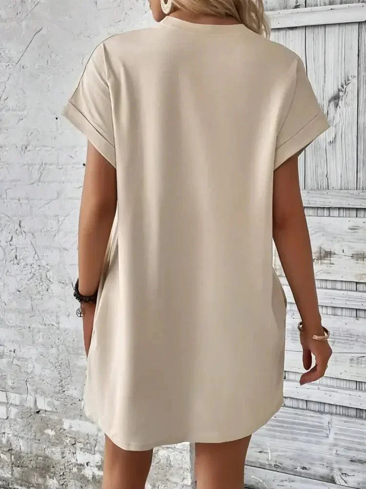 Round Neck Short Sleeve Mini Dress - Update AvenueEffortless Elegance: DressesTrendsi100100244952915100100244952915358ad6ca - ad94 - 406f - abb8 - 18d8ffb21cf7 - MaxTan