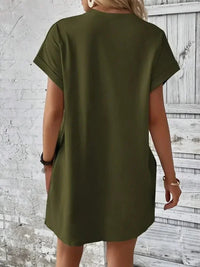 Round Neck Short Sleeve Mini Dress - Update AvenueEffortless Elegance: DressesTrendsi100100244959768100100244959768443afa4c - f10e - 400e - 9982 - 96927f5d2e69 - MaxArmy Green