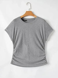 Round Neck Short Sleeve T-Shirt - Update AvenueT-ShirtsTrendsi100100308158433100100308158433dd592fc621fe407ca244f6a5769537de - Max - OriginGray
