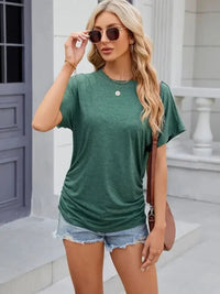 Round Neck Short Sleeve T-Shirt - Update AvenueT-ShirtsTrendsi100100490151304100100490151304ede91e086b744eec8e96386f27537346 - Max - OriginDark Green