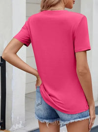 Round Neck Short Sleeve T-Shirt - Update AvenueT-ShirtsTrendsi100100895973712100100895973712a90fcead - 0111 - 43a7 - a24d - b980f310d069 - Max - OriginHot Pink