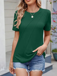 Round Neck Short Sleeve T-Shirt - Update AvenueT-ShirtsTrendsi1001008959754861001008959754861f54d708 - 748c - 491d - b43e - 5e5fc28597b6 - Max - OriginDark Green