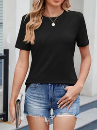 Round Neck Short Sleeve T-Shirt - Update AvenueT-ShirtsTrendsi10010089597847010010089597847062c2f2d7 - ffdd - 4ef3 - 99b6 - 6c814a3369bd - Max - OriginBlack