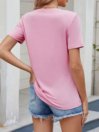 Round Neck Short Sleeve T-Shirt - Update AvenueT-ShirtsTrendsi10010089597857010010089597857082c938ff - 32d8 - 46e9 - 9d7a - 6e8c0e9cd5b2 - Max - OriginBlush Pink