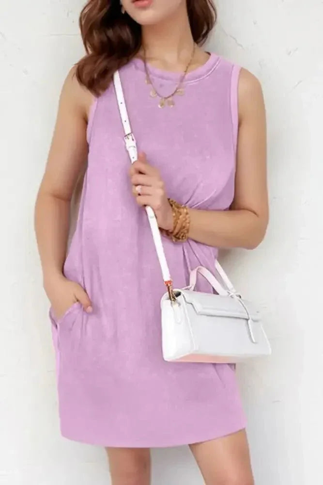Round Neck Sleeveless Mini Dress with Pockets - Update AvenueTrendsi100100274081656100100274081656d4b28d04 - 4f60 - 4e8a - a546 - f721efc5d878 - Max - OriginPink Purple