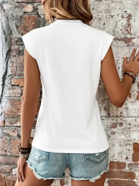 Round Neck Solid Color Top - Update AvenueT-ShirtsTrendsi100100256761660100100256761660f0d95a63ab804fb58ef829b758dc783c - Max - OriginWhite