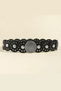 Round Shape PU Leather Belt