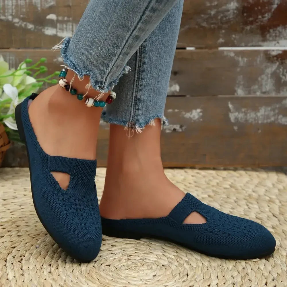 Round Toe Flat Slip-Ons