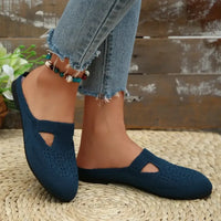 Round Toe Flat Slip-Ons