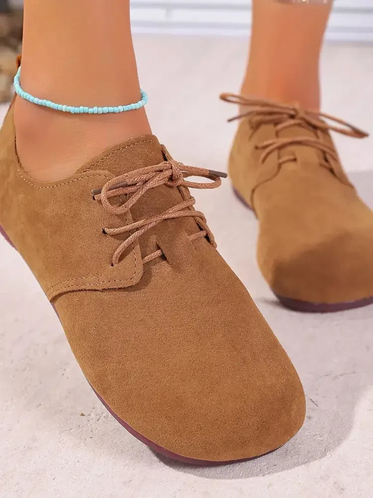 Round Toe Flat Slip-Ons