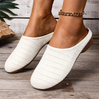 Round Toe Flat Slip-Ons