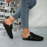 Round Toe Flat Slip-Ons
