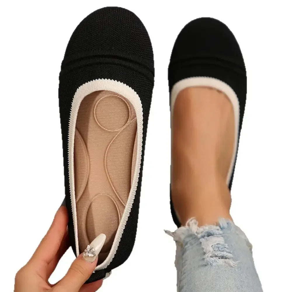 Round Toe Flat Slip-Ons