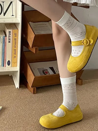 Round Toe Flat Slip-Ons