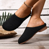 Round Toe Flat Slip-Ons