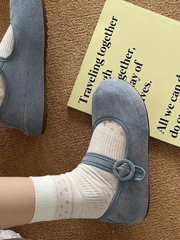 Round Toe Flat Slip-Ons