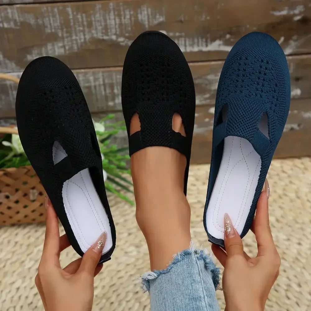 Round Toe Flat Slip-Ons