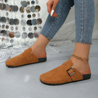 Round Toe Flat Slip-Ons