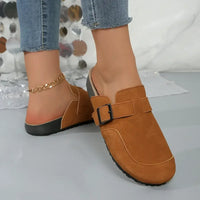 Round Toe Flat Slip-Ons