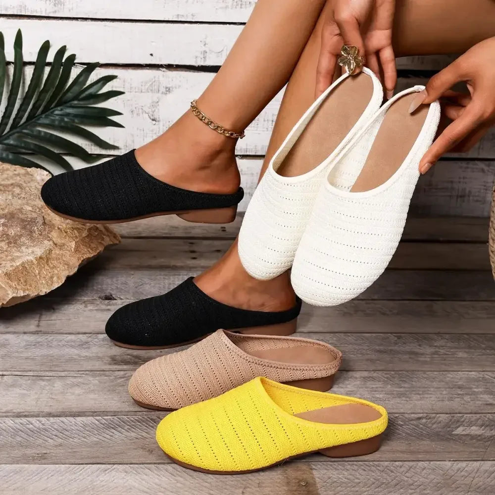 Round Toe Flat Slip-Ons