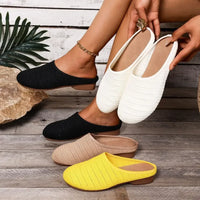Round Toe Flat Slip-Ons
