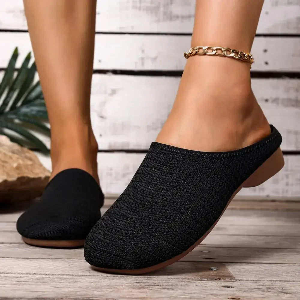 Round Toe Flat Slip-Ons