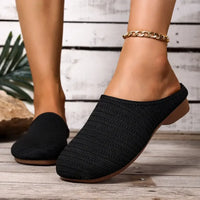 Round Toe Flat Slip-Ons
