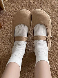 Round Toe Flat Slip-Ons