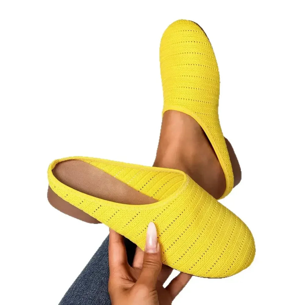 Round Toe Flat Slip-Ons