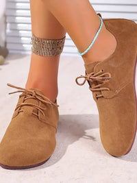 Round Toe Flat Slip-Ons