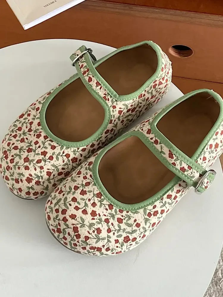 Round Toe Flat Slip-Ons