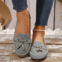 Round Toe Flat Slip-Ons