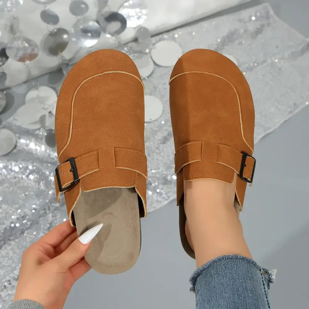 Round Toe Flat Slip-Ons
