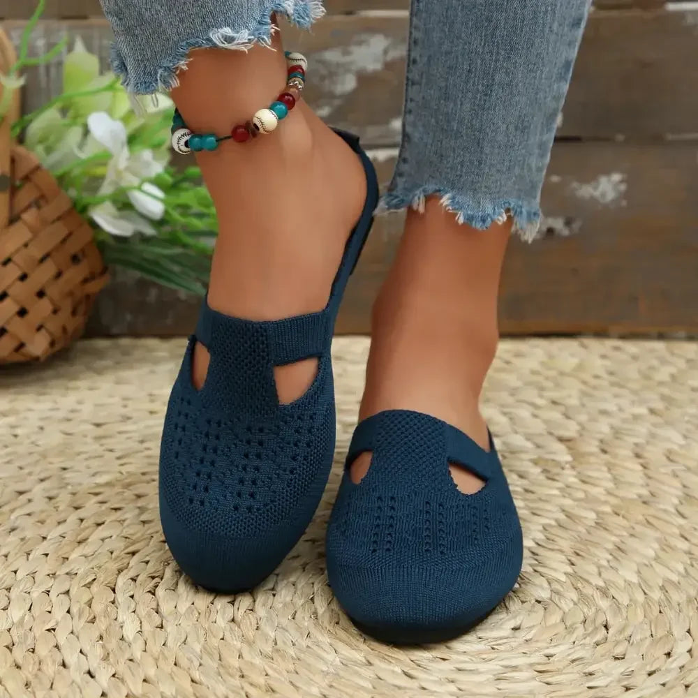Round Toe Flat Slip-Ons