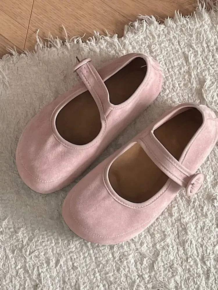 Round Toe Flat Slip-Ons