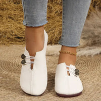 Round Toe Flat Slip-Ons