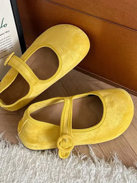 Round Toe Flat Slip-Ons