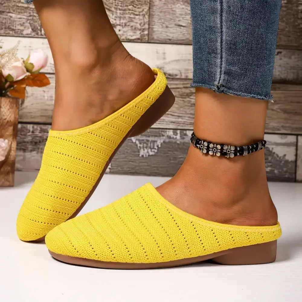 Round Toe Flat Slip-Ons