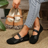 Round Toe Flats Mary Jane Loafers