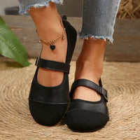 Round Toe Flats Mary Jane Loafers