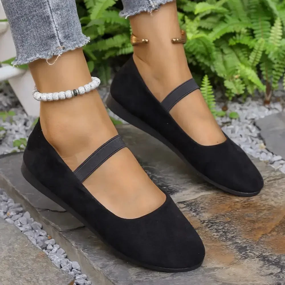 Round Toe Flats Slip-Ons
