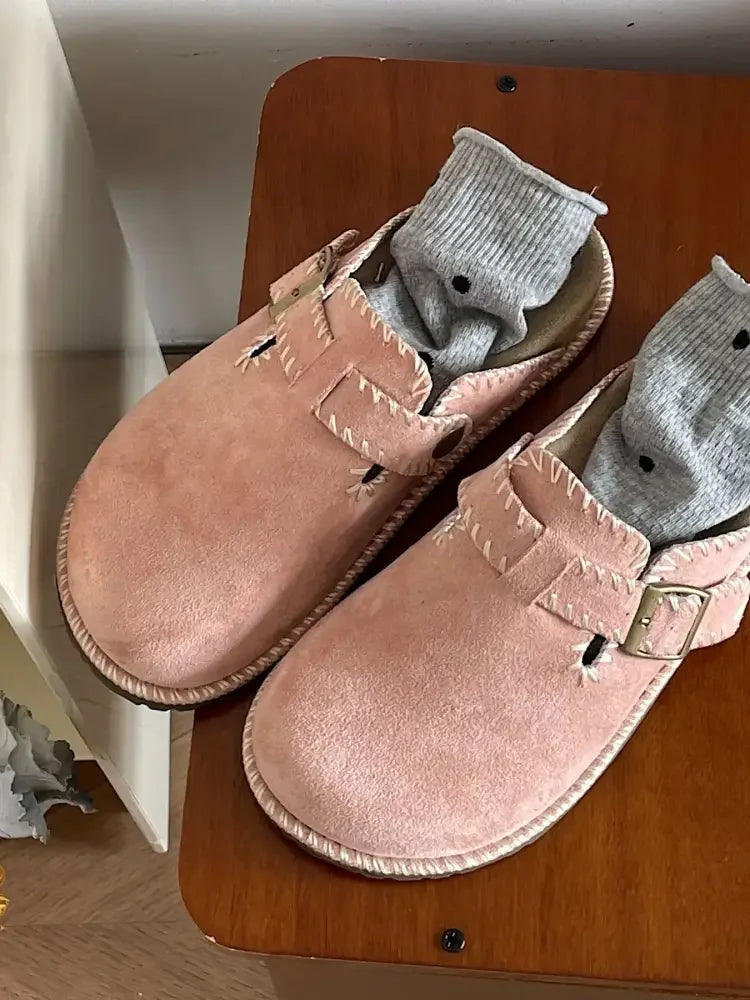 Round Toe Flats Slip-Ons