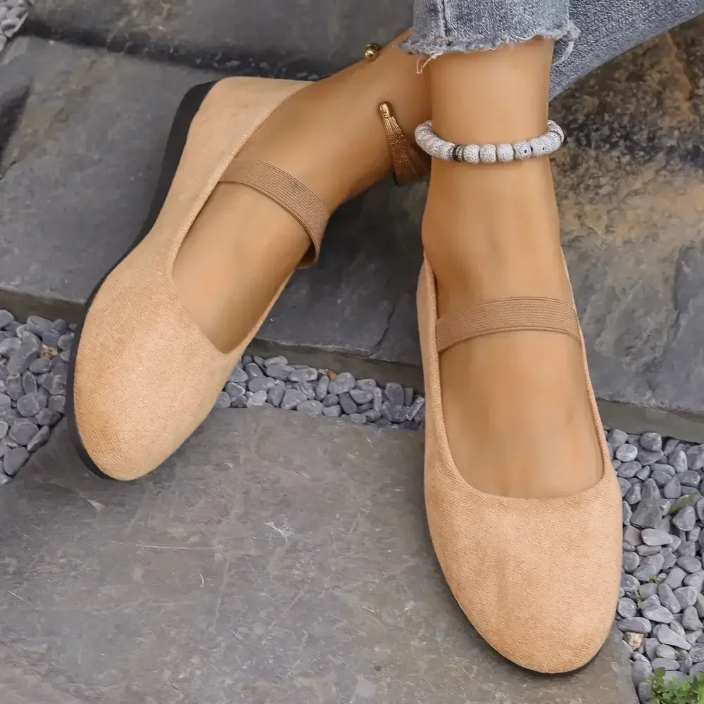 Round Toe Flats Slip-Ons