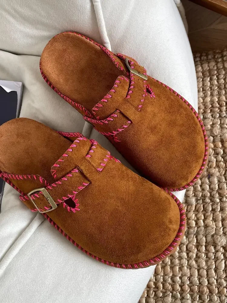Round Toe Flats Slip-Ons