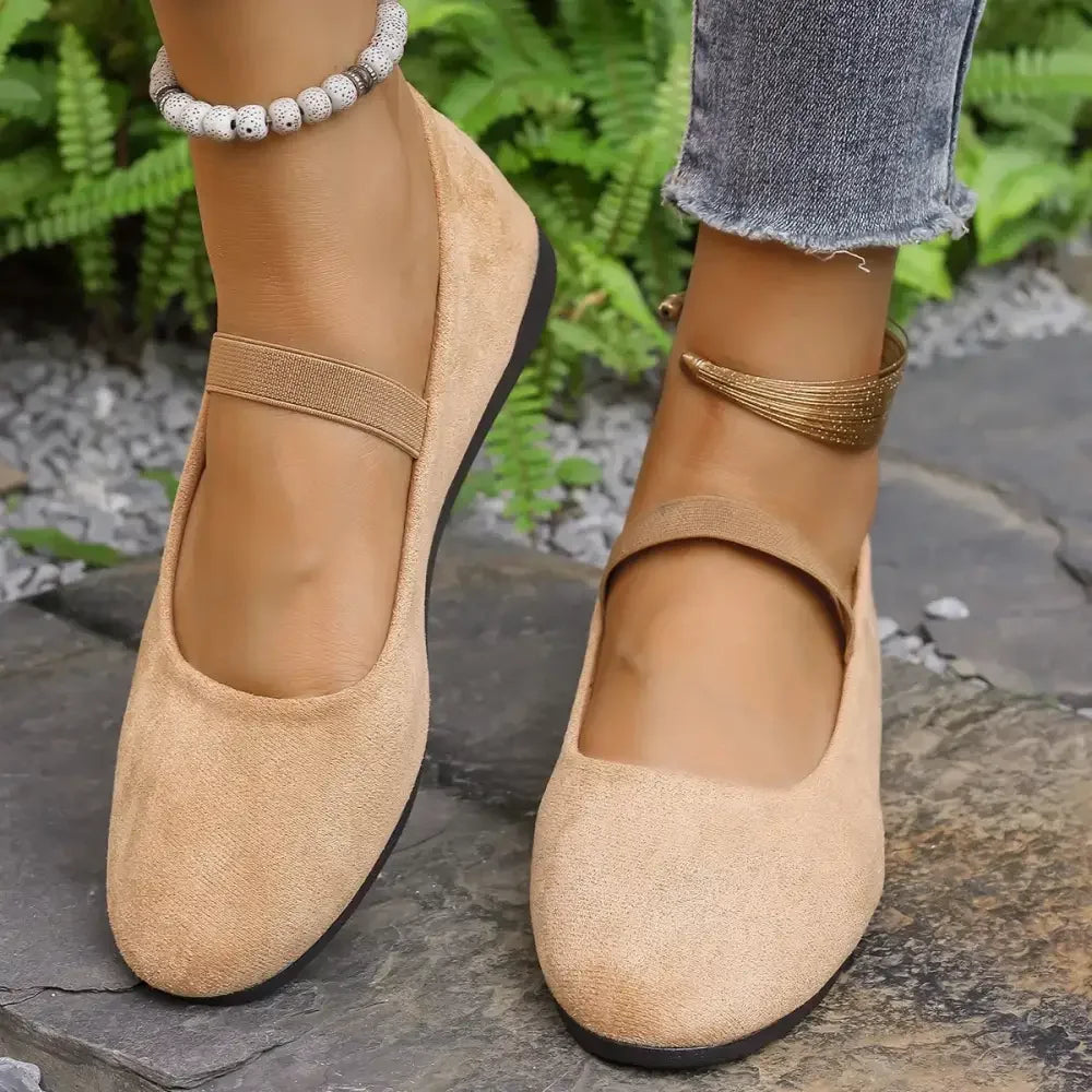 Round Toe Flats Slip-Ons