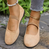 Round Toe Flats Slip-Ons