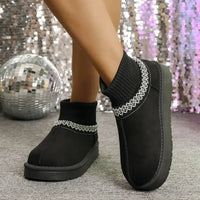 Round Toe Platform Boots