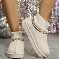 Round Toe Platform Boots