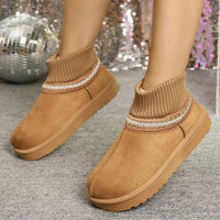 Round Toe Platform Boots